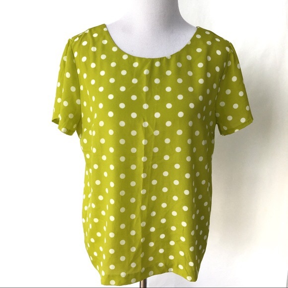 J. Crew Factory Tops - J Crew Polka Dot Shirt